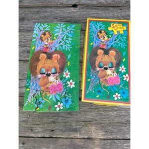 Vintage 1960s Sleepyhead Puzzle Lion Flowers Complete
